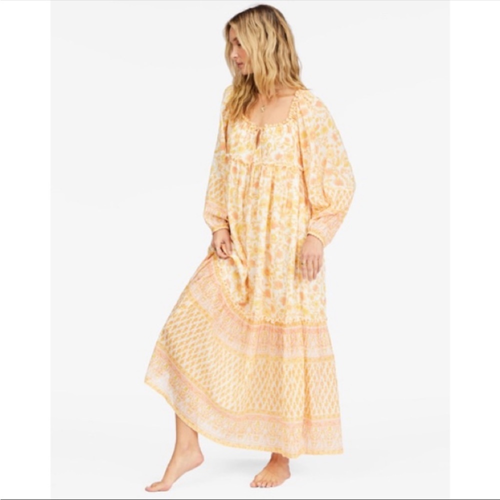 Billabong | Endless Sunset Long Sleeve Maxi Dress Size Small NWT